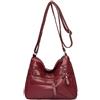 NICOLE & DORIS Borsa a Tracolla da Donna Media Borsa a Spalla Borsetta in Pelle PU Impermeabile Messaggero Borsetta Donna con Multitasche