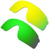 HKUCO Lenti Compatibile/Sostituzione per Oakley EV-Zero Blades 24K Gold/Emerald Verde Occhiali da sole