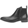 LVTFIYQX Stivaletti in Pelle Elasticizzati da Infilare Stivali Chelsea Vintage da Uomo Stivali Autunnali E Invernali con Punta Affusolata E Tacco A Zeppa Scarpe in Gomma,Nero,49 EU