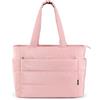 KALIDI Borsa tote trapuntata, piumino medio morbido imbottito per laptop pad quotidiano, Grigio Rosa - C, X-Large