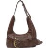 EMGILL Borsa a tracolla vintage da donna Y2K con fibbia media borsa a tracolla in pelle gotica borsa tote regolabile Y2K Clutch 2025, Marrone scuro., Medium