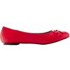 Andrés Machado - Ballerine Piatte da Donna con Tacco Largo e Fiocco Decorativo - TG104 - Ballerine - Soft Rosso, EU 45