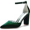 Miyoopark Scarpe da sera da donna con tacco, M637 verde scuro, 39.5 EU