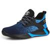 TQGOLD Scarpe Antinfortunistiche Scarpe da Ginnastica Unisex | Leggere Antiscivolo Scarpe Protettive Industriali con Punta in Acciaio | adatte per Cantiere Officina Magazzino