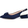 Rio Fiore Scarpe con Tacco, Décolleté Donna, 4 cm Tacco Largo, Slingback, Nero/Bianco/Blu/Bordeaux/Nero/Gialla/Tortora/Beige, Similpelle, Ecopelle Scamosciata, Cinturino sul Retro, ML682-0716