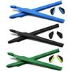 SOODASE Blu/Nero/Verde Kit gommini di ricambio in silicone Per Oakley Crosslink Occhiali da sole