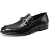 QUEEN HELENA Scarpe Eleganti Uomo Loafer Mocassini con Fibbia U1811 (Nero, Sistema Taglie Calzature EU, Adulto, Donna, Numero, Media, 43)