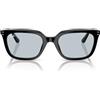 Ray-Ban Occhiali da sole quadrati unisex Rb4439d, nero/azzurro., 54 mm