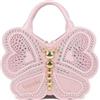 Braccialini Temini Borsa a mano in pelle a forma di farfalla, con doppi manici e tracolla regolabile e removibile. Un modello dalla costruzione semirigida che conquista al primo sguardo grazie alla