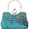BAIGIO Borsa da sera con paillettes da donna
