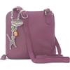 Catwalk Collection Handbags - Borsa a Tracolla Piccola in Vera Pelle - Borsetta Donna - Borsa a Mano con Tracolla Regolabile - Lena