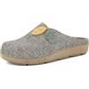 inblu Pantofole ECOFRIENDS Zoccoli Donna con Foglie, Pantofole con Suola e Tomaia da Materiale di Recupero, Tortora, 37