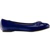 Andrés Machado - Ballerine Piatte da Donna con Tacco Largo e Fiocco Decorativo - TG104 - Ballerine - Blu Lucido, EU 43