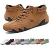 Overhil1s Stivali alti in pelle fatti a mano italiani, scarpe Beck Outdoor impermeabili leggeri antiscivolo Comfort unisex for escursionismo campeggio e guida Stivali Chukka alti for tutte le stagioni Scarpe