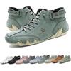 Overhil1s Stivali alti in pelle fatti a mano italiani, scarpe Beck Outdoor impermeabili leggeri antiscivolo Comfort unisex for escursionismo campeggio e guida Stivali Chukka alti for tutte le stagioni Scarpe