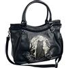 Banned Alternative Hecate In Full Moon Donna Borsetta nero/bianco 100% poliuretano