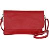 AMBRA Moda GLX11 - Borsa a tracolla da donna, in vera pelle, con tracolla rimovibile e regolabile, adatta per cellulari e tablet fino a 7 pollici, (rosso)