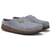 LE TIROLESI - Pantofola Aspen in lana REWOOLY® con sottopiede morbido e suola in gomma - Made in Italy Taglia 41, Colore Grigio scuro