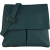 modamoda de - T63LEDER - Borsa a tracolla da donna in pelle, nero, S