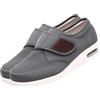 JTNZDAW Scarpe Comode per Anziani Uomo Ortopediche per Il Piede diabetico Primaverili e Autunnali con Piedi Larghi gonfi Grassi Regolabile Leggero(Gray,47 EU)