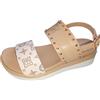Laura Biagiotti sandalo basso in pelle sintetica 9080 nude beige (nude, Sistema Taglie Calzature EU, Adulto, Donna, Numero, Media, 39)