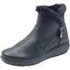 ENVAL SOFT 8773700 Nappa Soft Nero Tronchetti per Donna in Pelle con Lampo Zeppa Bassa