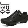PENXZT Scarpe ciclistiche MTB per Uomo Scarpe MTB compatibili con Pedali SPD 2 bulloni con Tacchetti, Scarpe da Mountain Bike per all'aperto