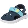 PUMA EVOLVE SANDAL AC INF - Sandali a ciabatta, DARK NIGHT-HERO BLUE-LILY PAD,