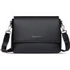 bugatti Ella borsa a spalla da donna, borsa a tracolla in pelle sintetica stile Saffiano, nera