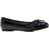 Andrés Machado - Ballerine Piatte da Donna con Tacco Largo e Fiocco Decorativo - TG104 - Ballerine - Nero Lucido, EU 42