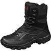 Generic Stivali Moto Uomo alla Moda Stivali da Anfibi Combattimento Outdoor Inverno Nuove Scarpe Foderato Pelliccia Caldo vestibilità Leggera Western Scarponcino Design Classico E Casual