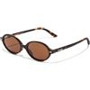 D.Franklin Occhiali da sole - Unisex - Con lenti protettive UV - Modello ultra light ellipse - Rotondi - Per uomo e donna - Sunglasses