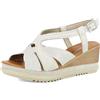 inblu Sandali Donna Zeppa Con Cinturino Regolabile E Brillantini, Plantare In Ecopelle Imbottito, Zeppa 6,5cm SandaliDonna
