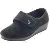 Cinzia Soft IEA3801 Negro Pantofole Chiuse per Donna in Tessuto con chiusra a Strappo (Taglia 40)