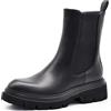 IF FASHION Stivali Stivaletti Anfibi Scarpe Chelsea da Donna Platform Elastico Con Suola Track GA039 Nero N.37