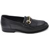 Malu Shoes Scarpe Mocassino Uomo LS Luisantiago Morsetto Oro e Frange Vera Pelle Nappa Nero Suola in Cuoio Antiscivolo (42 EU)