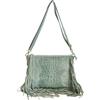 Modarno borsa da donna con frange, a tracolla, in pelle scamosciata 29x2x21 cm