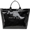 Ausing Borsa Tote Donna Grande Capienza Borsa Della Spesa Spaziosa Impermeabile Borsa a Tracolla Leggera con Tasca con Zip per Lavoro Shopping e Viaggi Nero