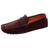 Jamron Uomo Pelle Scamosciata Penny Mocassini | Fodera in Pelle Traspirante, Tacco Piatto, Scarpe da Guida, Slip-On, Taglie Plus, Casual & Elegante