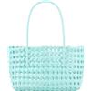 EWUHYFP Borsa Uncinetto Borsa da basket dal design cavo di arrivo for le donne Borse a tracolla tessute for vacanze al mare versatile casual quotidiana(Light blue)