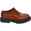 Malu Shoes Scarpe Uomo Stringate LS ingegniere Vera Pelle Nappa Cuoio Spazzolato Suola Alta zigrinata Luxury Made in Italy