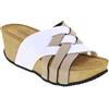 RAFTING GOLDSTAR GOLD STAR 1440 Sandali Ciabatte Bio Donna Nubuk Sabbia Tacco Zeppa 6Cm Suola Gomma