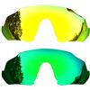 SOODASE Per Oakley Flight Jacket Occhiali da Sole 2 coppie Lenti di Ricambio Polarizzate