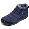 POPOTI Stivaletti Unisex, Popoti Stivali Donna Uomo Inverno Caldo Neve Stivaletti Imbottiti di Cotone Appartamenti Stivaletti Antiscivolo Casual Camminate All'aperto (Blu, 36)