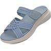 ZDQ Sandali Donna Estive Comodi Ortopediche Ciabatte Eleganti Casual Scarpe Blu 38