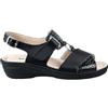 EXTRO STYLE - TECNICA NELLY; Sandalo Donna, Sandalo Ortopedico, Plantare Estraibile, Regolabile, Ampia e Comoda Calzata (Nero, Sistema Taglie Calzature EU, Adulto, Donna, Numero, Media, 35)