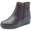 Cinzia Soft IV13898Z bordò Tronchetti per Donna in Pelle Bordeaux con Lampo