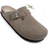 BIOMODEX CIABATTE Sabot uomo donna vera pelle ciabatta aperta LE ROCK cinturino e sottopiede SOFT - MADE IN ITALY