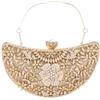 CORIOS Strass Clutch da Donna Borsetta da Sera con Paillettes Pochette Piccolo con Catena Elegante Borsa a Mano Borsa a Spalla Lussuoso Cerimonia Cocktail Festa Ballo Borsa a Tracolla Oro