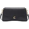 Coccinelle Pelle borsa a tracolla pochette C-Me Hi-Tech Crossbody Bag Noir nero